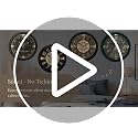 Presentime & Co. 12.6" Illuminated Farmhouse Wall Clock, Silent Battery Operated Night Light Wall Clock with Smart LED Sensor for Living Room, Bathroom, Kitchen, Home Office, Oil Rubbed Bronze Finish