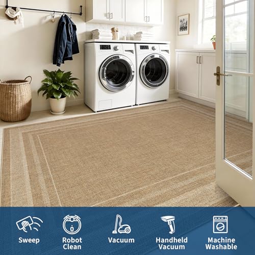 GarveeHome 2x6 Runner Rug for Hallway Modern Solid Washable Kitchen Rugs