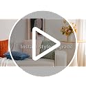 Aegero Pack of 2 Faux Fur Christmas Throw Pillow Covers 18x18 Inch, Soft Plush Striped Neutral Couch Pillow Cover, with Velvet Back Modern Home Decor for Sofa Living Room Couch Bed Cream White