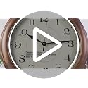 Kesin Wall Clock Wood 14 Inch Silent Wall Clocks Large Decorative Battery Operated Non Ticking Analog Retro Clock for Living Room, Kitchen, Bedroom