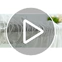 DWCN White Floral Lace Sheer Curtains - Rod Pocket Window Voile Sheer Drapes for Bedroom Kitchen Short Curtains 52 x 45 inch Length, Set of 2 Curtain Panels
