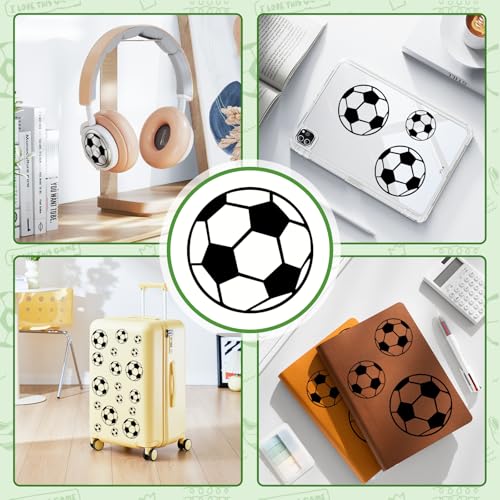 SITAKE 43 Pcs Soccer Stickers, Kids Soccer Ball Stickers Decals for Kids Room, Football Wall Decal Sticker Vinyl Art DIY Sticker for Boys Bedroom Playroom Living Room Window Door Decoration