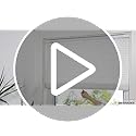 UNISHADES No Drill Cordless Mini Blinds, L-Shaped Slats, 46×48 in, White | Enhanced privacy protection, 1" Vinyl Material, Easy Install