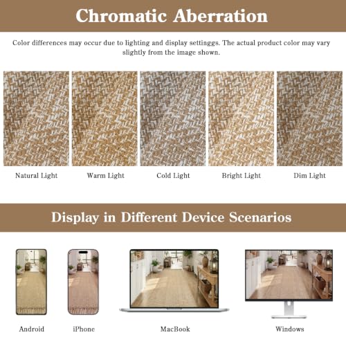 Collive 2' x 6' Kitchen Runner Rug, Modern Farmhouse Washable Bathroom Mat