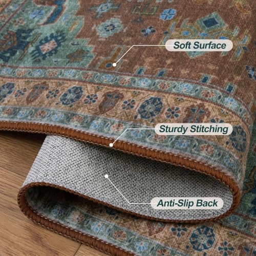 Tangsoo 2x6 Washable Runner Rugs for Hallways, Oriental Non Slip Rug Runner