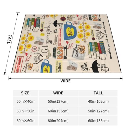 Soft Anti-Pilling Fleece Flannel Blanket, Cozy and Warm Throw Blanket for Sofa, Bed, Camping, Hypoallergenic & Wrinkle Resistant (50"x40")