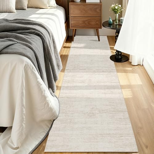 Runners for Hallways 2x8 Kitchen Runner Rugs,Modern Abstract Rug Runners for Entryway,Stain Resistant Washable Runner Rug Non-Slip 8ft Carpet Rug for Bedroom Living Laundry Room(Beige,2'x8')