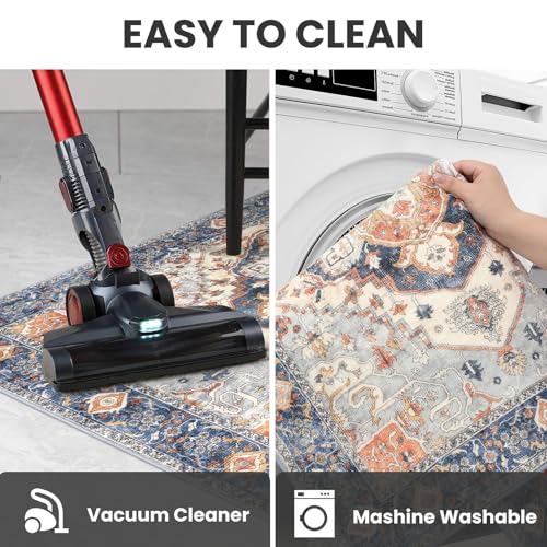 2x5 Washable Runner Rug, Non Slip Soft Area Rug for Hallway Kitchen