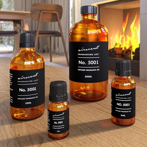 AirScent Bac. Rouge Inspired Diffuser Oil - Perfume Dupe - Premium Fragrance Oil No. 5001 for Ultrasonic and Waterless Diffusers and Crafting - 10 mL, 0.34 fl oz Glass Dropper Bottle