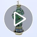 Old World Christmas Festive Cactus Glass Blown Ornament for Christmas Tree, Handcrafted Holiday Decoration, Fiesta Collection