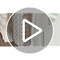 INK+IVY Imani 100% Cotton SINGLE PANEL Curtain Tufted Chenille Stripe Geometric Print Mid-Century Look Rod Pocket Top Drape for Living Room, Privacy Window Treatment for Bedroom, 50" x 84", Ivory