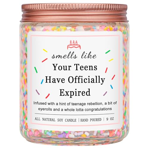 Homsolver Birthday Candles Gifts for 20 Year Old Female, Happy 20th Birthday Decorations for Women, 20 Year Old Birthday Gifts for Girl Her (Vanilla Birthday Cake Scent with Sprinkles)