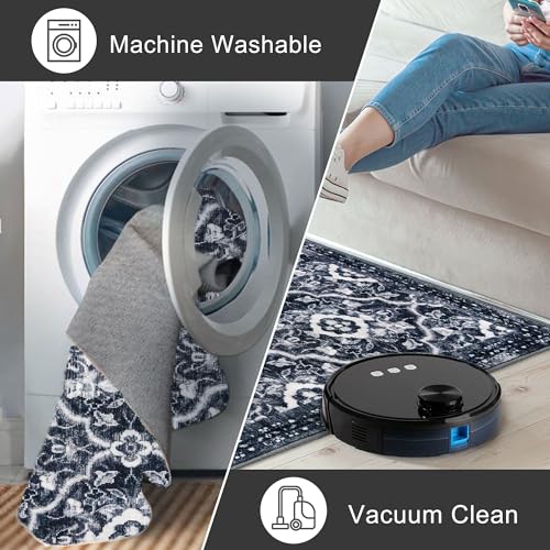 2x6 Washable Runner Rug, Nonslip Soft Area Rug for Hallway Kitchen