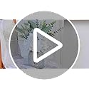 Faux Flowers with Vase,Artificial Silk Flowers in Vase, Fake Plant Eucalyptus and Willow,Flower Arrangement for Home Farmhouse kitchen Dining Table Centerpiece Decorations Coffee Table Decor (White)
