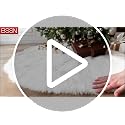60 Inch Large Christmas Tree Skirt Faux Fur Snow White Plush Tree Mat Base Cover for Merry Christmas Party Holiday Home Indoor Xmas Tree Decorations