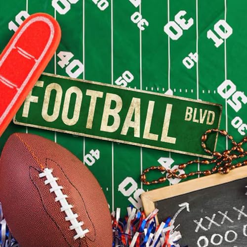 Football Gifts for Boys 8-12 Accessories Football Stuff Teen Boy Room Decor | Football Party Decorations | Wall Sign | Boys 8-12 & Teen Boys | Men Room & Bedroom | Birthday & Christmas Gift