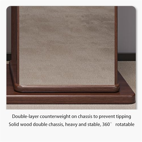 Full length mirror, solid wood hanger, floor hanger, bedroom, coat rack, full length mirror, integrated room, simple multifunctional storage shelf, furniture