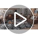 8x10 Area Rugs for Living Room Bedroom: Black Grey Soft Fluffy Shag Upgrade Non-Slip High Pile Carpet Large Fuzzy Plush Indoor Floor Decor Shaggy Rug for Kid Boys Girls Playroom Nursery Modern Home