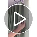 2 Pack 36 Inch Universal Drapery Pull Rod Invisible Clear Curtain Wand for Easier Opening and Back (Acrylic, 36")