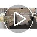Oubonun 18x18 Inches Pack of 2 Throw Pillows Inserts, White Square Cushion Inner Soft Fluffy Plump Stuffer Pillows Inserts for Sofa Bed Couch