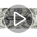 Maples Rugs Blooming Damask Runner Rug - Made in USA – Washable, Non Slip Indoor Carpet for Hallway, Kitchen, and Laundry Room, 2' x 6', Grey/Blue