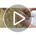 yuboo Gold Christmas Tree Skirt, 48 Inch Sequin Xmas Tree Mat - Glitter Tree Collar Double Layers for Gold Christmas Decorations&Ornaments