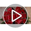 LaRibbons Large Red Velvet Christmas Tree Topper Bow, 13"x51" Holiday Ribbon Tree Topper, Classic Christmas Tree Decoration with Gold Trim, Xmas Indoor Outdoor Ornament