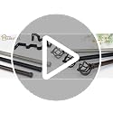 KAMANINA Double Curtain Rod 72 to 144 Inches(6-12 Feet), Black Heavy Duty Curtain Rods for Windows 66 to 120 Inches, 7/8 Inch Drapery Rod with Twisted Cage Finials