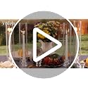 Volens Hurricane Glass Candle Holders - Set of 12 Candlestick Holders for Taper Candles with Windproof Cylinder Covers 14" Tall Clear Glass Chimney Cover for Wedding Table Centerpiece Fall Home Decor