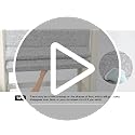 LazBlinds No Tools No Drill Cordless Roman Shades for Windows, Blackout Thermal Insulated UV Blocking Window Blinds, Lightweight Fabric Blinds for Indoor Windows, 34.5" W x 48" H, Blackout - White
