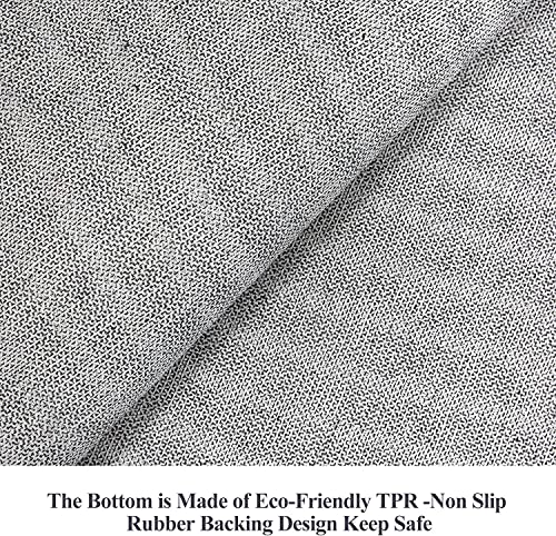 Non Slip Runners for Hallways,Washable Hallway Runner Rug,Long Ultra Soft Kitchen Runner Rug,Non Shedding Accent Farmhouse Runner Rugs (Black, 2 X 3)
