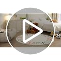 Topotdor Rainbow Round Kids Play Rug Alphabet Nursery Area Rug Extra Large Soft Crawling Play Mat for Children Toddlers Bedroom (40 inch, Multi Color)
