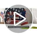 AVOIN colorlife 4th of July Freedom Throw Pillow Cover, 12 x 20 Inch Patriotic Memorial Day America Stars Blue Cushion Case for Sofa Couch