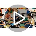Large Classroom Rug, Black Classroom Seating Carpet with 20 White Circles Abstract for Preschool, 6×8.4ft Kids Circle Time Playroom Rug, Educational Area Rug for Daycare Elementary Playmat