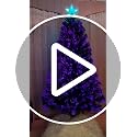 4FT Pre-lit Fiber Optic Christmas Tree with Lighted Star, PVC & Iron Construction, Green Artificial Christmas Tree with 141 Branch, Indoor Christmas Decorations, Holiday Home Xmas Decoration