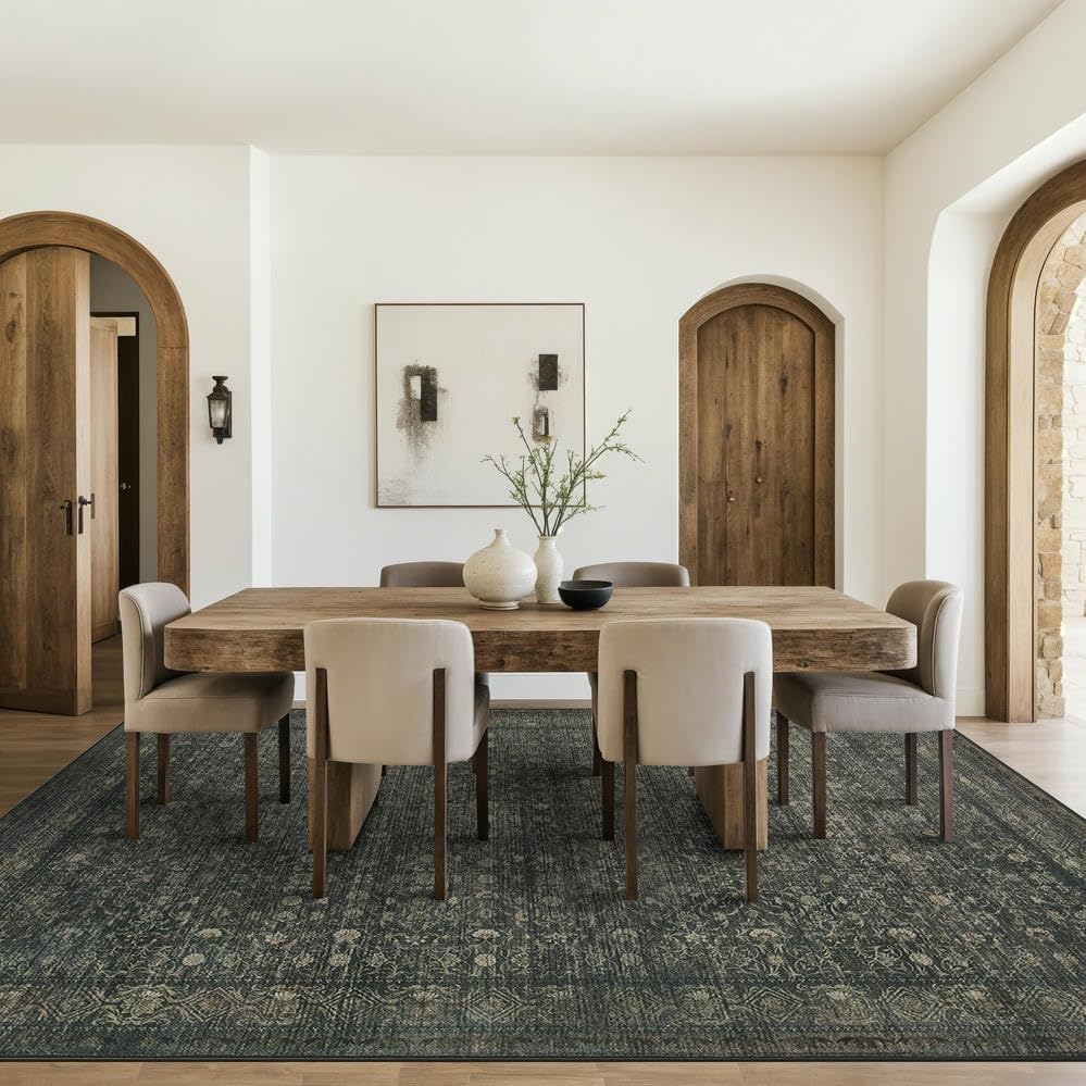 8x10 Area Rugs,Large Rugs for Living Room(Moss Green)