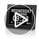 Johnziny 8 Inch Digital Calendar Day Clocks for Seniors-8 Alarms, Auto-Dim, Digital Clock Large Display Date and Day,Dementia Clocks for Seniors,Electronic Calendar with Large Number Black