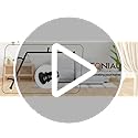 TONIAL Corner Curtain Rods, 32-86 Inch Center Rod for window, 3/4 Inch Side Rod for windows 20-82 Inch Decorative Drapery Rods with Small Cap Finial, Black