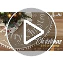 AerWo Christmas Tree Skirt 36 Inch, Burlap Tree Skirt Printed with White Snowflake and Merry Christmas Decor, Brown Tree Skirt for Christmas Decorations New Year Holiday Party Supply Indoor Outdoor