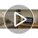 Acedeck Super Loud Alarm Clock: 115dB Dual Alarms and 6 Alarm Sounds for Heavy Sleepers - Adult Shift Workers in Bedroom or Daily Wake-Up Use - Gray