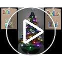 Ceramic Valentine's Day Trees Replacement Lights Bulbs/Medium Christmastree Pegs Ornaments - Roses&Heart & 3 Pcs Topper Set