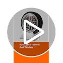 Car Tire Desk Clock with Stand Unique Tire Rim Design Compact 4.52X3.93X2.55In Quartz Movement for Bedroom Living Room Office Decor