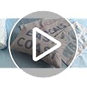 Coastal Decor, Blue Coastal Throw Pillow Cover 12x20, Coastal Room Decor, Blue Dorm Decor, Coastal Preppy Trendy Retro East Coast Coquette Decor for Girls Room College Sofa Couch
