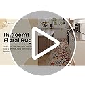 Rugcomf Runner Rug for Hallways Kitchen Rug Non Slip 2'x 6' Washable Rugs with Rubber Backing Soft Floral Carpet Runner for Hallways, Kitchen, Laundry, Bedroom, Bathroom(Beige)