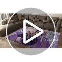 Afro Black Girls Rugs for Living Room Purple Carpets for Bedroom Black Girls Home Decor Art Music Girl Sofa Floor Mats Yoga Mats, 47" x 31" (2.7 x 3 Feet)