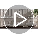 Phantoscope Pillow Inserts, Hypoallergenic 100% Virgin Fiber Square Form Microfiber Throw Pillow Inserts, Couch Bed Pillows 45x45 cm, 18x18 Inch (Pack of 4)