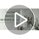 TokeShimi 24x36 Beveled Wall Mirror Decorative, Bathroom Vanity Mirrored with 1" Beveled Edge, Shatterproof Modern Frameless Mirror Bathroom Rectangle for Living Room, Entryway, Restroom