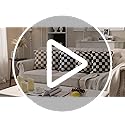 AmHoo Pack of 2 Decorative Throw Pillow Covers Checkerboard Luxury Super Soft Faux Fur Wool Set Case Cushion for Couch Sofa Bedroom 18 x 18-Inch Black