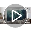 EMMTEEY Forest Tapestry Wall Hanging 80x60 Inch - Green Misty Pine Tree Nature Wall Art, Large Tapestries for Bedroom Living Room Dorm Office Home Decor