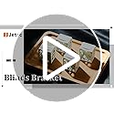 Jetec 4 Pieces 1 Inch Mini Blind Brackets White Plastic Profile Box Mounting Window Blinds Headrail Bracket Replacement